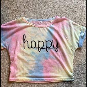 Cute crop top (pink,blue,yellow)